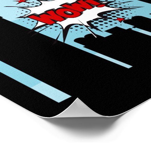 Poster Superhero Comic Anniversaire de la fête (Coin)