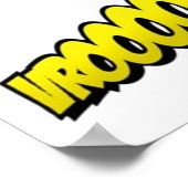 Poster Superhero et super villain onomatopoeia (Coin)