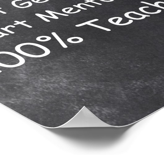 Poster Superhero Genius Mentor Classe d'enseignant Décora (Coin)