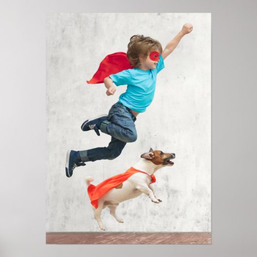 Poster Superhéros de chiens et de chiens (Devant)
