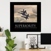 Poster Supériorité - Marine Blue Angels (Bureau à domicile)