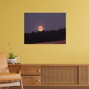 Poster Superlune d'août sur Paradise Ridge