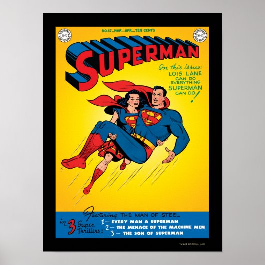 Poster Superman #57 (Devant)