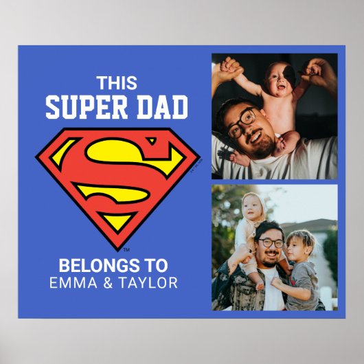 Poster Superman | "Ce Super Papa Appartient À" (Devant)