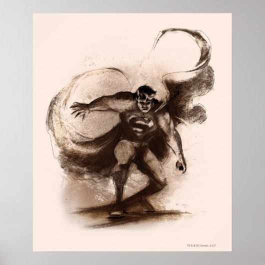 Poster Superman du café (Devant)