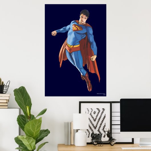 Poster Superman, en bas (Bureau à domicile)
