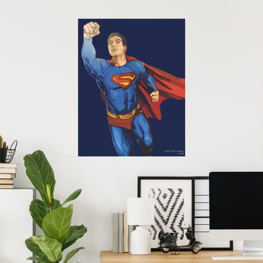 Poster Superman Flying Left (Bureau à domicile)