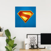 Poster Superman Golden S Shield brillance (Bureau à domicile)
