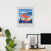 Poster Superman Metropolis Skyline (Bureau à domicile)