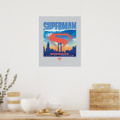 Poster Superman Metropolis Skyline (Cuisine)