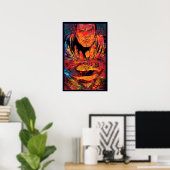 Poster Superman Orange Grunge (Bureau à domicile)
