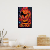 Poster Superman Orange Grunge (Cuisine)