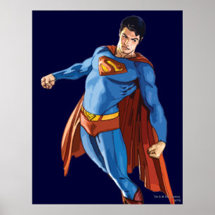 Poster Superman qui regarde vers le bas
