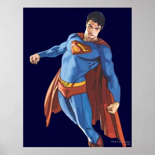 Poster Superman qui regarde vers le bas (Devant)