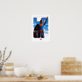 Poster Superman regarde Pose (Cuisine)