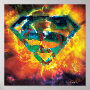 Poster Superman S-Shield   Logo à l'étroit pour la paix
