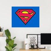 Poster Superman S-Shield | Logo classique (Bureau à domicile)