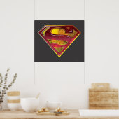 Poster Superman S-Shield | Logo de réflexion (Cuisine)