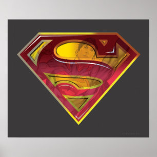 Poster Superman S-Shield   Logo de réflexion