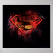 Poster Superman S-Shield | Logo peint (Devant)