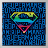 Poster Superman S-Shield | Rainbow Logo (Devant)