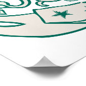 Poster Superman Stylisé | Logo de crête esquissé (Coin)