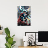 Poster Superman/Wonder Woman Comic Art promotionnel (Bureau à domicile)