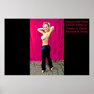 Poster Supermodel Ishah Laurah à Gloria Vanderbilt Pants