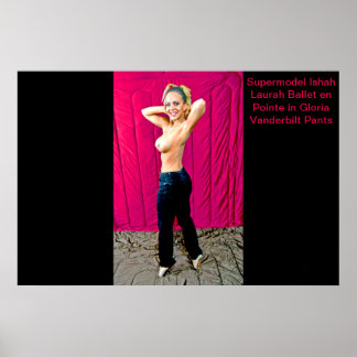 Poster Supermodel Ishah Laurah à Gloria Vanderbilt Pants