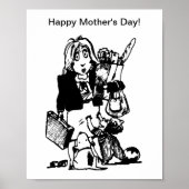 Poster Supermom Bonne Fête des Mères Petite (Devant)