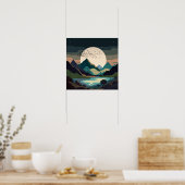 Poster Supermoon sur le lac (Cuisine)