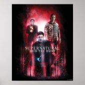 Poster Supernatural Crowley, Dean et Sam (Devant)