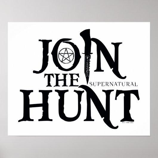 Poster Supernatural "Join the Hunt" (Devant)
