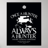 Poster Supernaturel "Une fois chasseur, toujours chasseur (Devant)