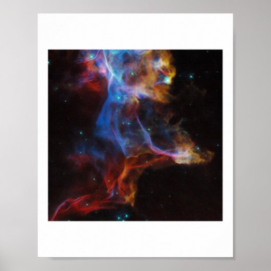 Poster Supernova Reste L'Autocollant Nebula Voile (Devant)