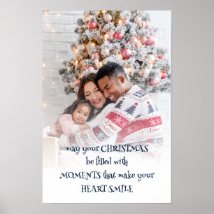 Poster Superposition de photo de citation de Noël inspira
