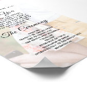 Poster Superposition de photo de mariage moderne Élégant (Coin)