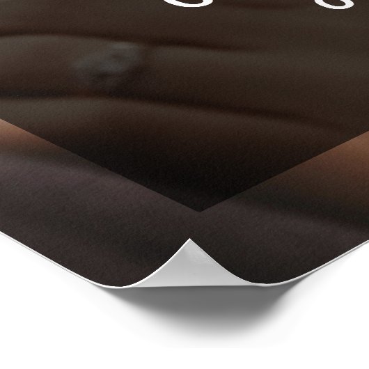 Poster Superposition moderne en noir et blanc | Mariage p (Coin)