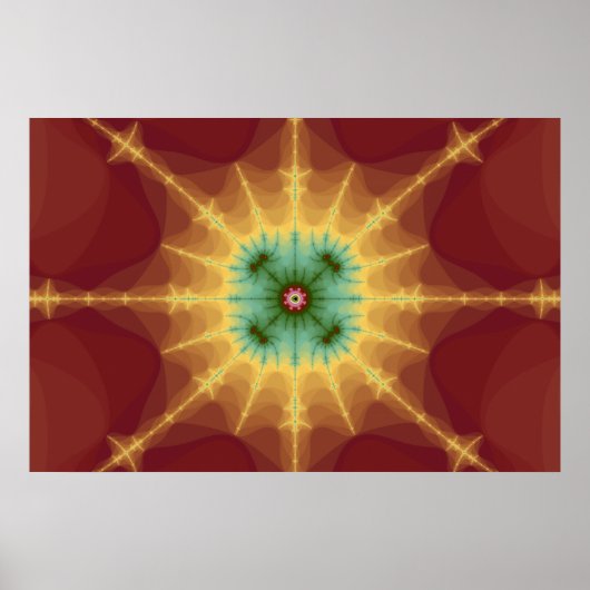 Poster Superstar - Art fractal (Devant)