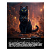 Poster Superstition de chat (Devant)