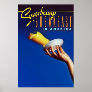 Poster Supertramp 1979 Breakfast in America Promo US