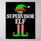 Poster Supervisor Elf Family Matching Group Funny Christm (Devant)