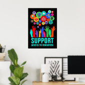 Poster Support Access To Education Education Reform 20X28 (Bureau à domicile)