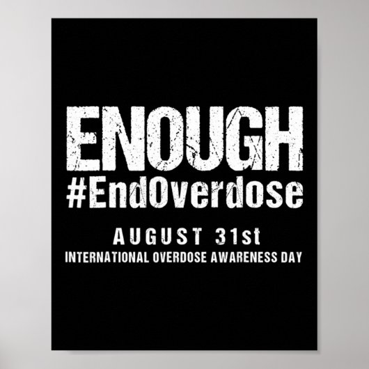 Poster Support Arrêter Les Surdoses Internationales Conna (Devant)