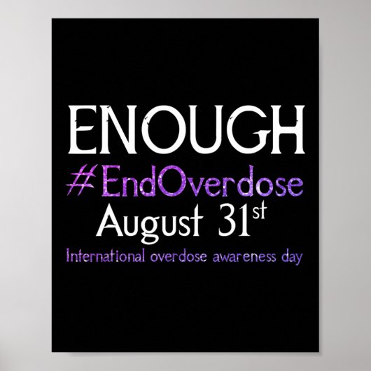 Poster Support Arrêter Les Surdoses Internationales Conna (Devant)