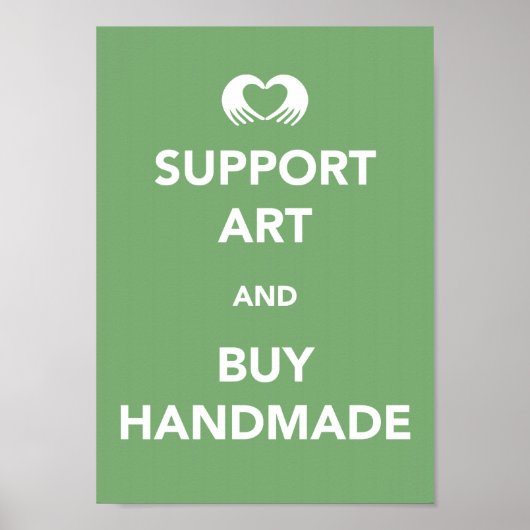 Poster Support de l'art et l'achat artisanal (Devant)