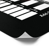 Poster Support de tournoi de baseball pour 32 équipes (Coin)