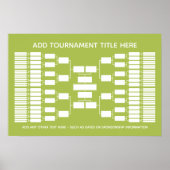 Poster Support de tournoi sportif pour 64 équipes (Devant)