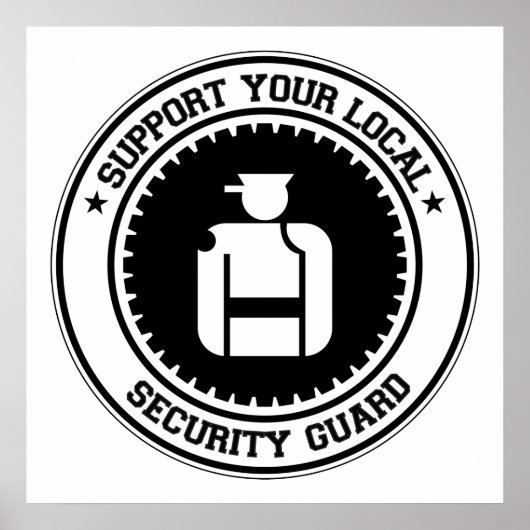 Poster Support de votre garde de sécurité locale (Devant)