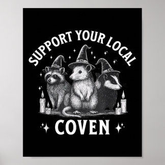 Poster Support De Votre Hal De Skunk Locale Raccoon Oposs